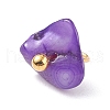 Natural Chip Dyed Shell Charms PALLOY-JF01338-01-4