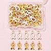60Pcs 2 Style October Breast Cancer Pink Awareness Ribbon Alloy Pendants Sets TIBEP-FS0001-95-6