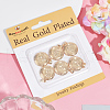 Beebeecraft 6Pcs Brass Locket Pendants KK-BBC0015-49-5