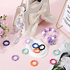 SUNNYCLUE 16Pcs Spray Painted Alloy Spring Gate Ring FIND-SC0012-72-4