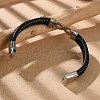 1Pc Braided Microfiber Leather Cord Bracelets for Men BJEW-DJ0001-11-3