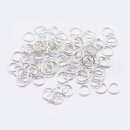 925 Sterling Silver Open Jump Rings STER-F036-02S-0.9x4mm-1