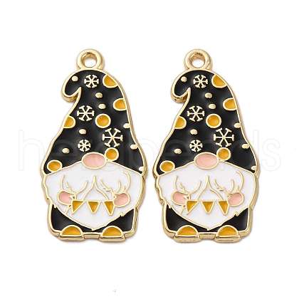 Christmas Alloy Enamel Pendants ENAM-V002-02D-G-1