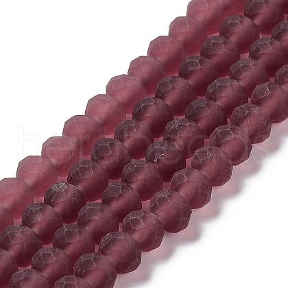 Transparent Glass Beads Strands EGLA-A034-T8mm-MD13-1