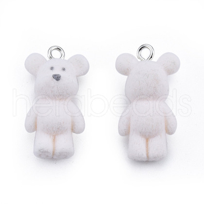 Opaque Resin Pendants RESI-T053-14-1