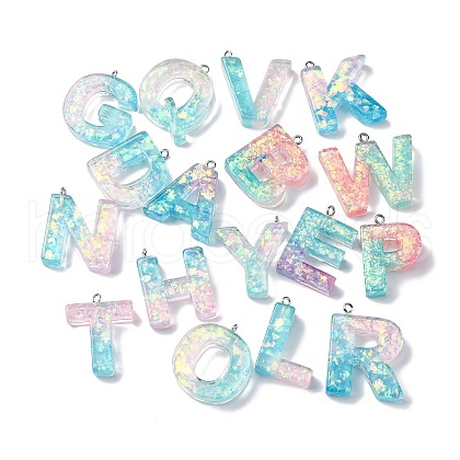 Transparent Epoxy Resin Pendants CRES-XCP0001-32-1