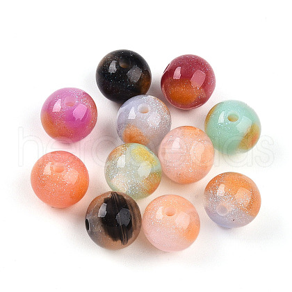 Two Tone Resin Beads RESI-N042-10mm-11-1