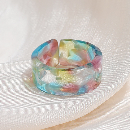 Blooming Acrylic Cuff Rings FS-WGC1E19-07-1