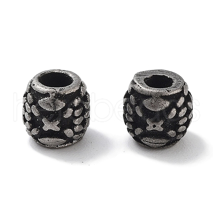 Column 304 Stainless Steel Beads STAS-M057-49B-AS-1