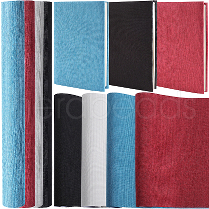 CRASPIRE 4 Sheets 4 Colors DIY Imitation Leather Fabrics DIY-CP0010-61-1