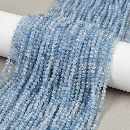Natural Aquamarine Beads Strands G-RM250101-B32-1
