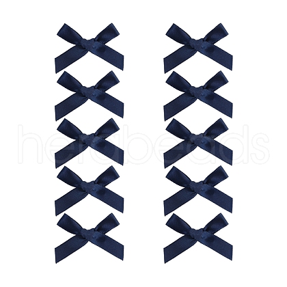 10Pcs Bowknot Cloth Alligator Hair Clips PW-WGD5F1D-10-1