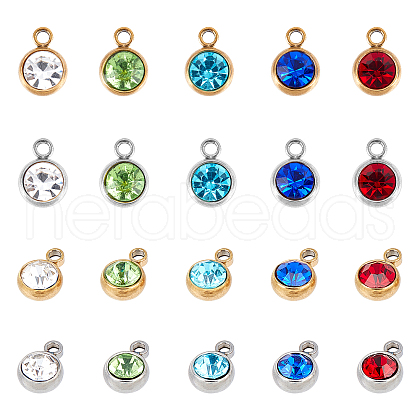 ARRICRAFT 20Pcs 10 Style 304 Stainless Steel Charms STAS-AR0001-23-1