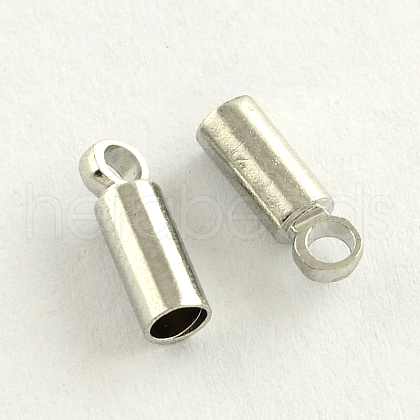 Brass Cord Ends KK-R001-08-P-1