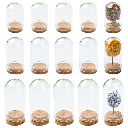 15Pcs 3 Styles Glass Dome Cloche Cover AJEW-YW0001-31-1