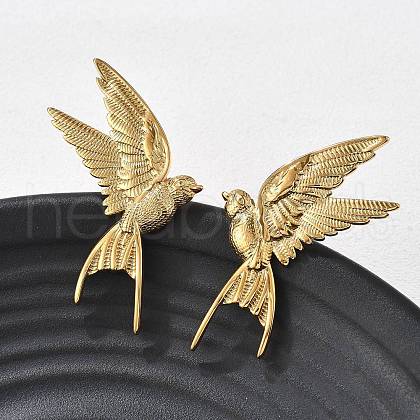 304 Stainless Steel Stud Earrings EJEW-Q027-01G-1