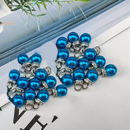 ABS Plastic Imitation Pearl Charms KY-TAC0011-03P-05-1