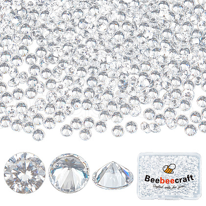 Beebeecraft Cubic Zirconia Cabochons ZIRC-BBC0002-38A-1