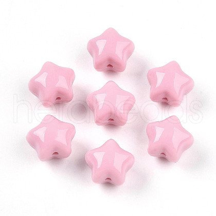 Opaque Acrylic Beads SACR-T017-37C-1