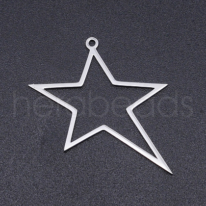 201 Stainless Steel Laser Cut Pendants STAS-S105-T912-1-1