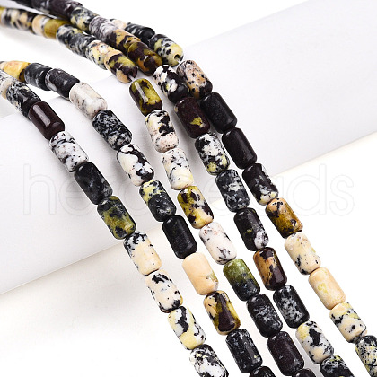 Natural Yellow Turquoise(Jasper) Beads Strands G-N346-01A-15-1