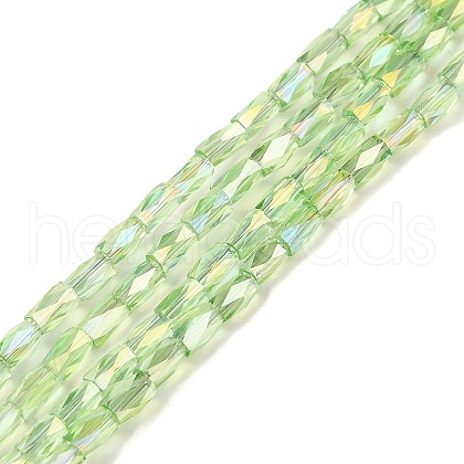 Electroplate Glass Beads Strands GLAA-P068-AB01-1