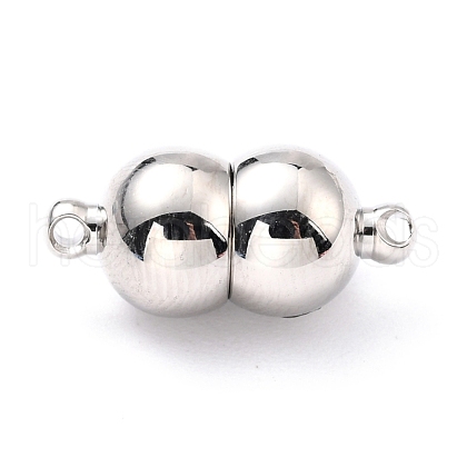 Tarnish Resistant 304 Stainless Steel Magnetic Clasps with Loops STAS-M290-03P-1