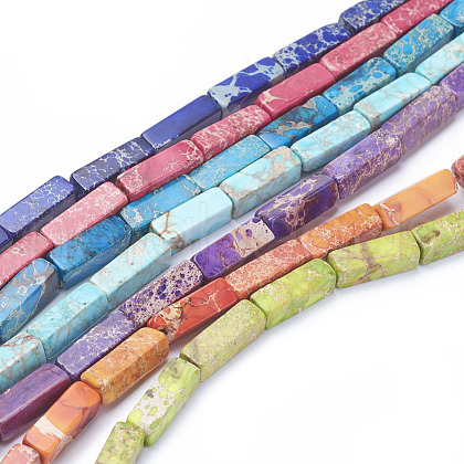 Natural Imperial Jasper Beads Strands G-L515-01-1