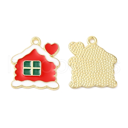 Christmas Alloy Enamel Pendants ENAM-D050-13C-02G-1