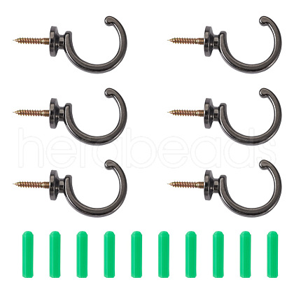 Spritewelry 16Pcs 2 Style Zinc Alloy Hook Hanger FIND-SW0001-04B-1