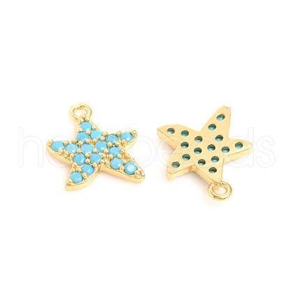 Brass Micro Pave Cubic Zirconia Pendants KK-E788-05B-1