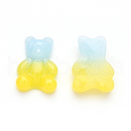 Gradient Color Opaque Resin Cabochons CRES-R196-01F-1