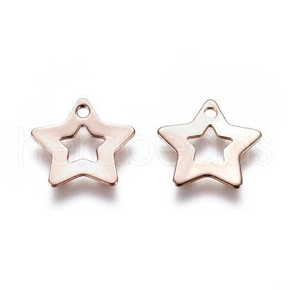201 Stainless Steel Charms STAS-E484-07RG-1