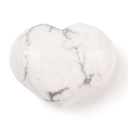 Mother's Day Gifts Natural Howlite Love Heart Stone G-I367-02D-1