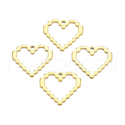 Ion Plating(IP) 201 Stainless Steel Pendants STAS-T063-173G-1