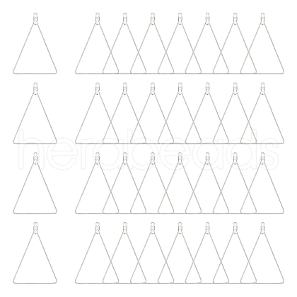 Unicraftale 304 Stainless Steel Wire Pendants STAS-UN0016-04P-1