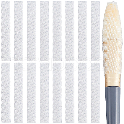 Gorgecraft 200Pcs PE Makeup Brush Protector Reusable Expandable Mesh Cover MRMJ-GF0001-51A-1