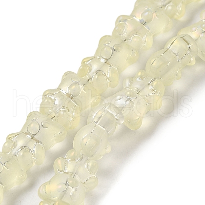Electroplate Glass Beads Strands EGLA-Q127-A02-01H-1