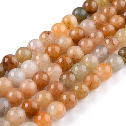 Natural White Jade Beads G-G766-C-30-1