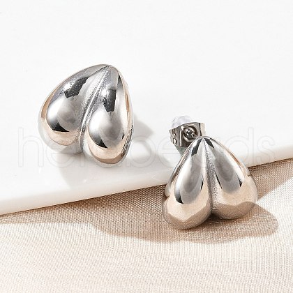 304 Stainless Steel Stud Earrings for Women EJEW-U051-05P-1