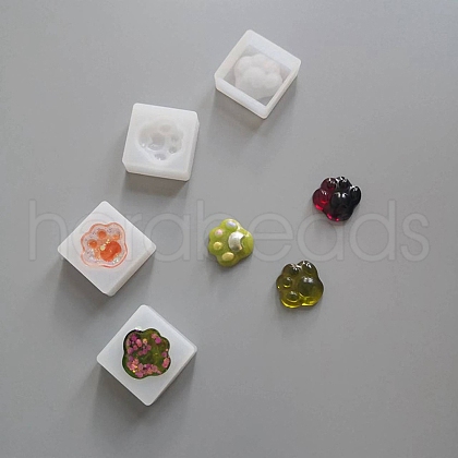 Paw Print Food Grade Silicone Molds DIY-F147-03-1