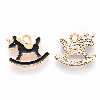 Alloy Enamel Pendants ENAM-S121-079B-1
