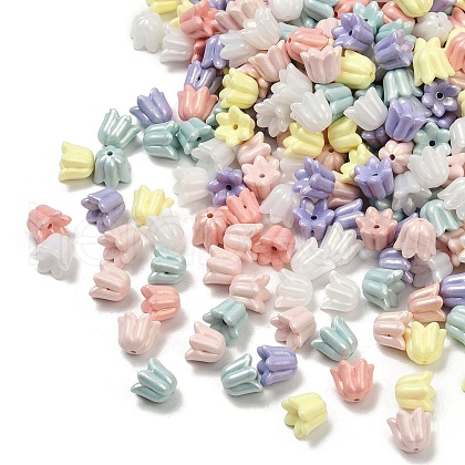 UV Plating Opauqe Acrylic Beads OACR-B031-45-1