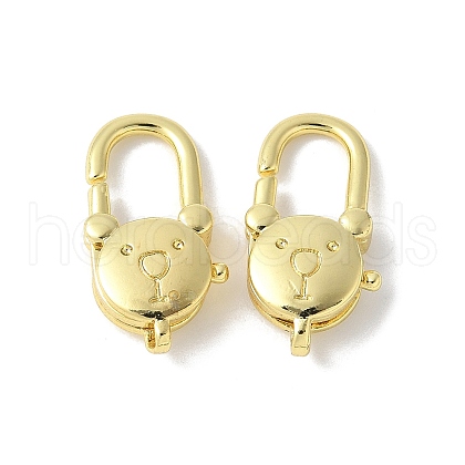 Brass Lobster Claw Clasps KK-F893-12G-01-1