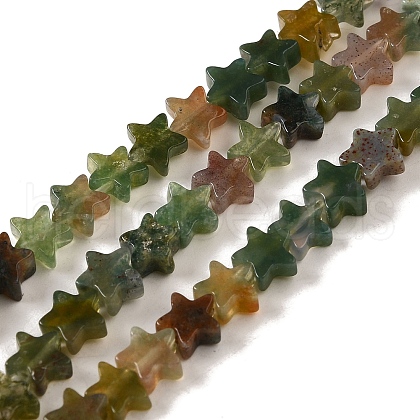 Natural Indian Agate Beads Strands G-G085-B11-02-1