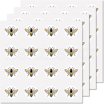 8 Sheets Plastic Waterproof Self-Adhesive Picture Stickers DIY-WH0428-096-1