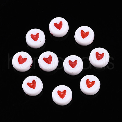 Opaque Acrylic Beads X-ACRP-T004-02A-1