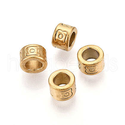 304 Stainless Steel Beads STAS-V009-09G-1
