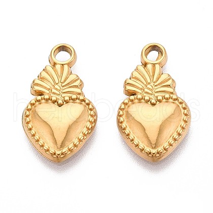 304 Stainless Steel Pendants STAS-T065-26B-G-1