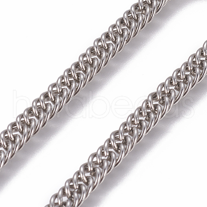 Tarnish Resistant 304 Stainless Steel Double Link Chains CHS-L020-039P-1
